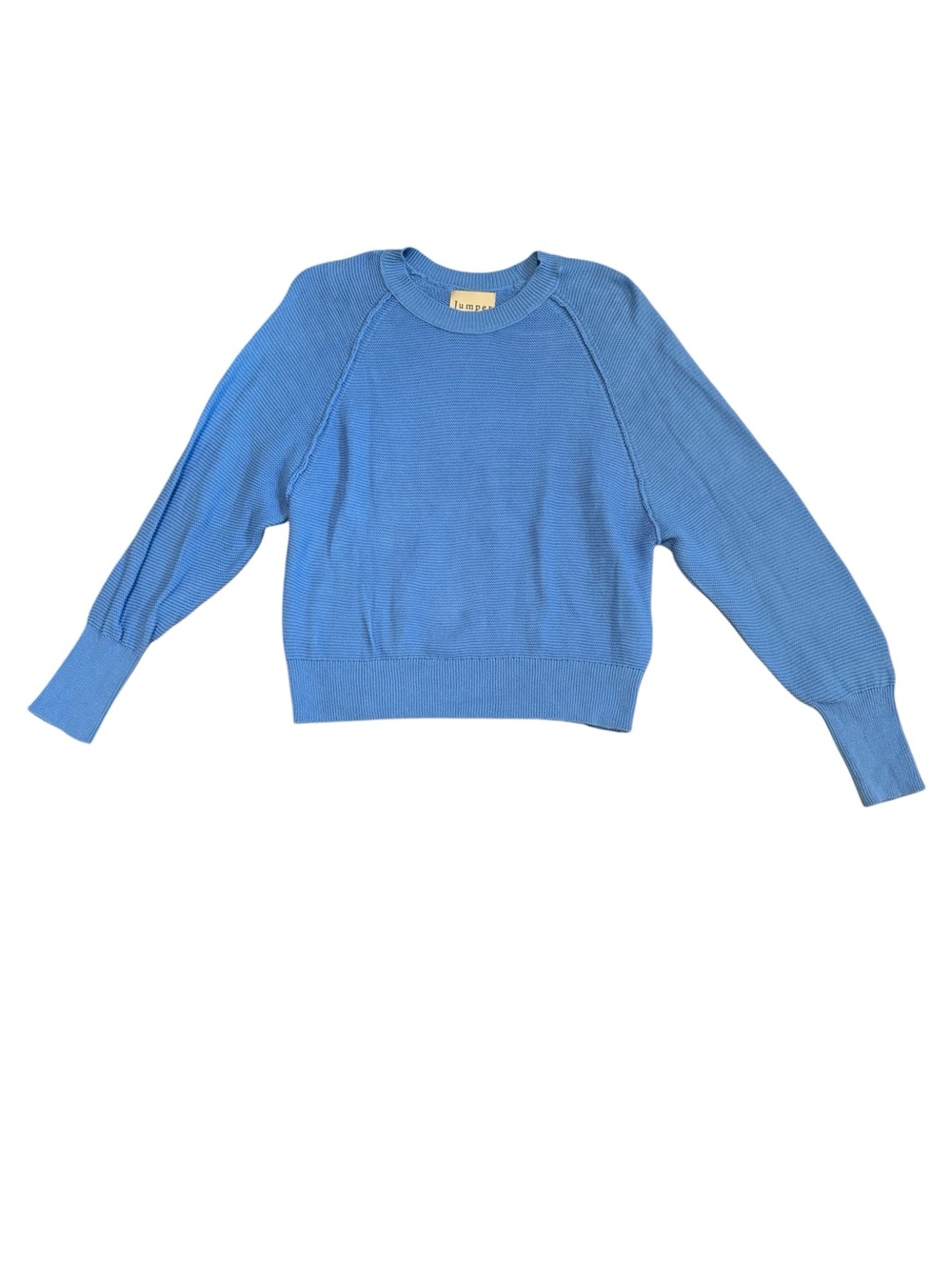 Jumper 1234 Blue 100% Cotton Knit Crewneck Sweater Size 2